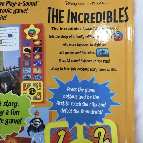 Disneys The Incredibles interactive play a sound book - Picture 9 of 14